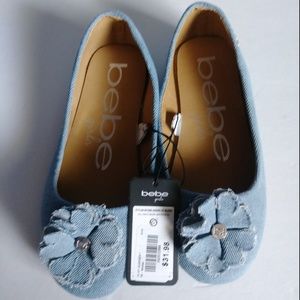 bebe girls Denim Flats